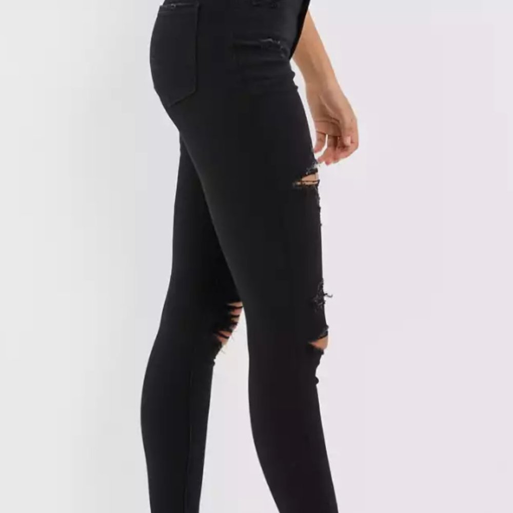 American Eagle Super Skinny, High Waist, Ankle Length, Black Jeans